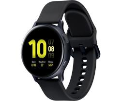 Montre connectée Samsung Galaxy Watch Active2 40 mm Boîtier Aluminium Bracelet en silicone Noir Carbone