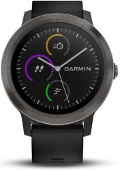Montre connectée de sport Garmin Vivoactive 3 avec GPS et cardio poignet Grise avec Bracelet Noir
