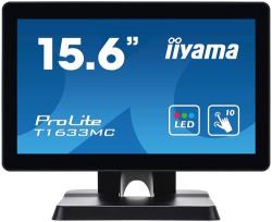 iiyama ProLite T1633MC-B1 - Ecran LED - 15.6 - écran tactile - 1366 x 768 - TN - 300 cd/m2