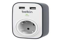 Onduleurs & Parafoudres Belkin 1 PRISE FR + 2 USB
