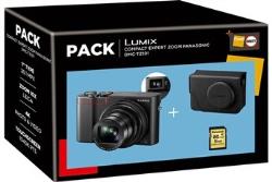 Appareil photo compact Panasonic Pack Lumix TZ101 noir + housse + carte SD 16 Go