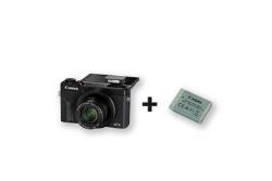 Appareil photo compact Canon G7X Mark III Noir + Batterie Supplémentaire