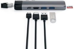 Hub USB Satechi Hub avec Ethernet et HDMI 4K Space Gray