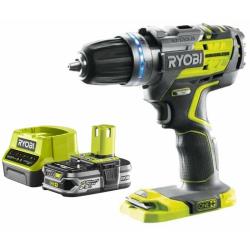 Pack RYOBI 18V Perceuse-visseuse à percussion brushless OnePlus R18PDBL-0 - 1 Batterie 2.5Ah - 1 Chargeur rapide RC18120-125