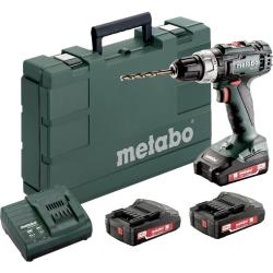 Metabo BS 18 L Set 602321540 Perceuse-visseuse sans fil 18 V 2 Ah Li-Ion + 3 batteries, + mallette X182041