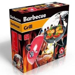 barbecue américain de table avec couvercle et grille portable pour jardin maison camping ou voyage