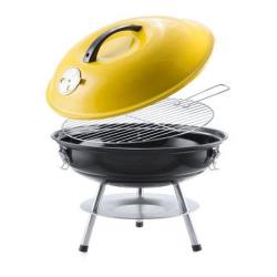 Barbecue portable 36 cm, BBQ 144504 jaune