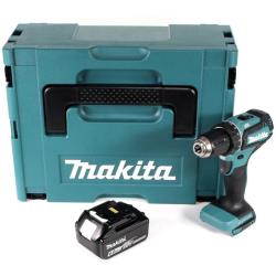 Makita DDF 485 G1J 18 V Li-Ion Perceuse visseuse sans fil Brushless 13 mm + Coffret MakPac + 1 x Batterie 6,0 