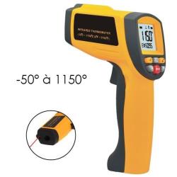 Thermomètre infrarouge laser électronique sans contact max 1150°C - Yonis