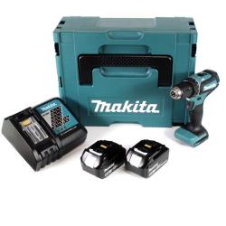 Makita DDF 485 RTJ 18 V Li-Ion Perceuse visseuse sans fil Brushless 13 mm + Coffret MakPac + 2 x Batteries 5,0 Ah + Chargeur