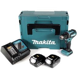 Makita DDF 485 RGJ 18 V Li-Ion Perceuse visseuse sans fil Brushless 13 mm + Coffret MakPac + 2 x Batteries 6,0 Ah + Chargeur
