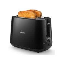 PHILIPS Grille-pain Toaster 2 fentes Noir Daily Collection HD2581.00