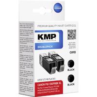 Lot de 2 cartouches compatible KMP C89D noir - remplace Canon PGI-550BK, PGI-550BK XL