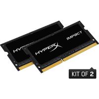 Kit de mémoire vive pour PC portable HyperX IMPACT Black HX316LS9IBK2/8 8 Go RAM DDR3L 1600 MHz CL9 9-9-33