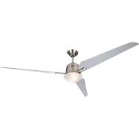 Ventilateur de plafond CasaFan Eco Aviatos 162 BN-SL 3 pales (Ã˜) 162 cm gris-argent