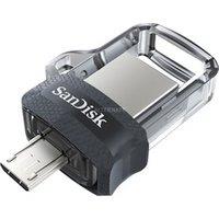 Sandisk Ultra Dual m3.0 clé USB flash 128 Go USB Type-A / Micro-USB 3.2 Gen 1 (3.1 Gen 1) Noir, Argent, Transp