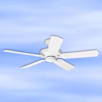 Ventilateur de plafond Outdoor Elements blanc IP44 - Casa Fan