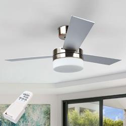 Ventilateur de plafond à 3 pales Alvin à lumière - Lampenwelt.com