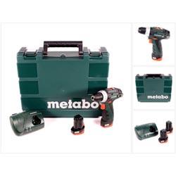 Metabo Power Maxx BS 10,8 Basic Perceuse-visseuse sans fil + 2 Batteries 2Ah + Chargeur + Coffret ( 600080500 )