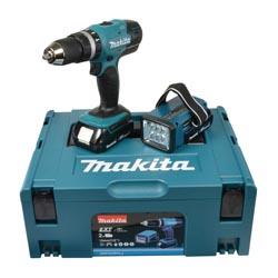 Makita DHP453RYLJ Perceuse Percussion sans Fil 18 V / 1,5 Ah avec Batterie et Lampe
