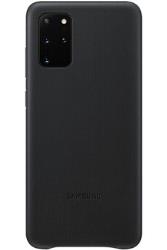 Coque en cuir Noir Samsung Galaxy S20+