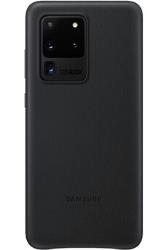 Coque en cuir pour Samsung S20 Ultra noir