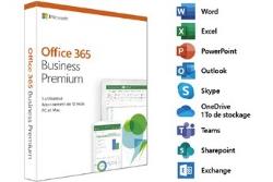 Logiciel Microsoft OFFICE 365 BUSINESS PREMIUM 1 AN - 1 UTILISATEUR
