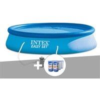Kit piscine autoportée Easy Set 3,96 x 0,84 m + 6 cartouches - Intex