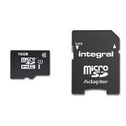 SD card Carte mémoire flash pour smartphone / tablette - 16 Go Integral