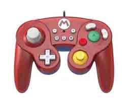 Manette Nintendo Switch filaire Hori Smash Bros Battle Pad Super Mario Rouge