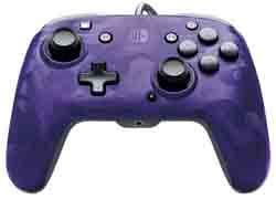Manette audio Nintendo Switch PDP Faceoff Deluxe+ Violet Camouflage