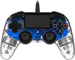 Manette filaire Nacon Lumineuse Bleue pour PS4