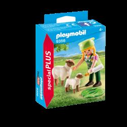 Playmobil Spécial Plus - Fermière avec moutons - 9356