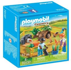 Playmobil La vie à la ferme - Enfants avec petits animaux - 70137