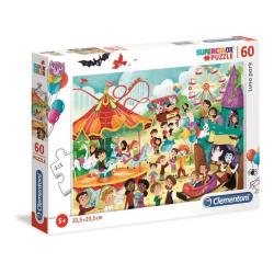 Puzzle 60 pièces Super Color - Le parc d'attractions - Clementoni
