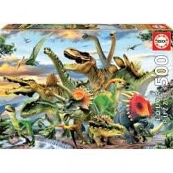 Puzzle 500 pièces - Dinosaures - Educa