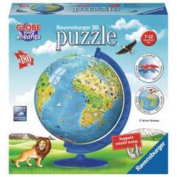 Ravensburger - Puzzle 3D Globe 180 pièces