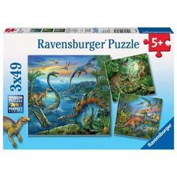 Ravensburger - 3 puzzles de 49 pièces Fascination Dino