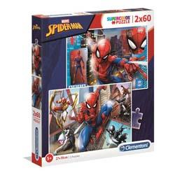 Clementoni - 2 puzzles 60 pièces Supercolor Spider-Man