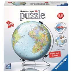 Ravensburger - Puzzle 3D : Globe 540 pièces