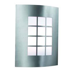 Applique 27 cm Outdoor Lights, en acier inoxydable et polycarbonate - Luminaire Center
