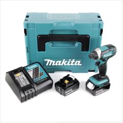 Makita DTD152RMJ 18V Li-Ion Visseuse à chocs sans fil avec boîtier Makpac + 2x Batteries BL 1840 4,0 Ah Li-Ion + Chargeur rapide DC 18 RC