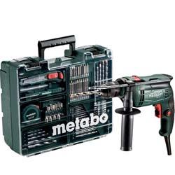 Metabo perceuse à percussion 650w + 79 acc. sbe650 set - 600671870