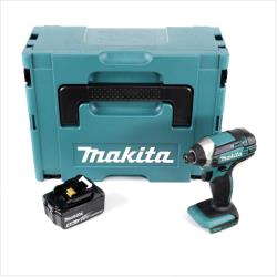 Makita DTD152M1J 18V Li-Ion Visseuse à chocs sans fil avec boîtier Makpac + 1x Batterie BL 1840 4,0 Ah Li-Ion - sans Chargeur