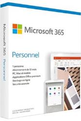 Logiciel Microsoft 365 PERSONNEL - 1 AN D'ABONNEMENT - 1 PERSONNE
