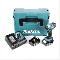 Makita DTD 152 RTJ 18V Li-Ion Visseuse à chocs sans fil avec boîtier Makpac + 2x Batteries BL 1850 5,0 Ah Li-Ion + 1x Chargeur rapide DC 18 RC