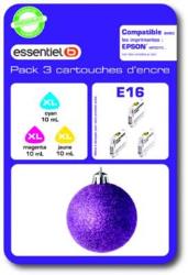 Cartouche d'encre Essentielb E16 XL 3couleurs- Série Boule de Noel
