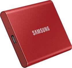 Disque SSD externe Samsung portable SSD T7 1TO rouge métallique