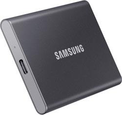 Disque SSD externe Samsung portable SSD T7 500 GO gris titane