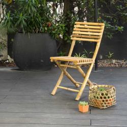 Chaise de jardin pliante en bambou naturel Taman - Casatera